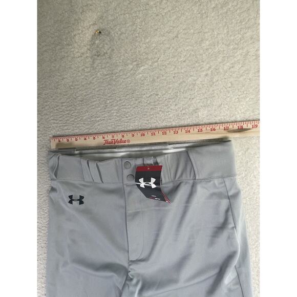 NWT Under Armour Baseball Pants XL 34x28 Heat Gear Gray NEW Stretch Waist - Picture 8 of 16